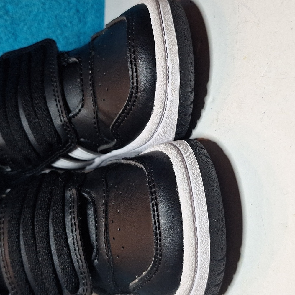 Like New Toddler Adidas Hoops Mid 2.0 Sneakers Toddler Shoes Size 7.5 Black - Picture 6 of 10